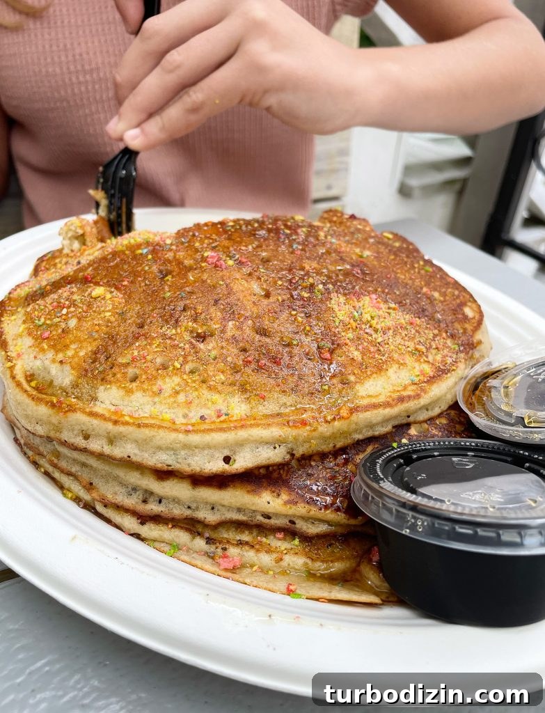 Family Weekend Guide: Things to Do in Charleston, SC with Kids 20 Fruity Pebble Pancake At Dabs Breakfast In Charleston South Carolina