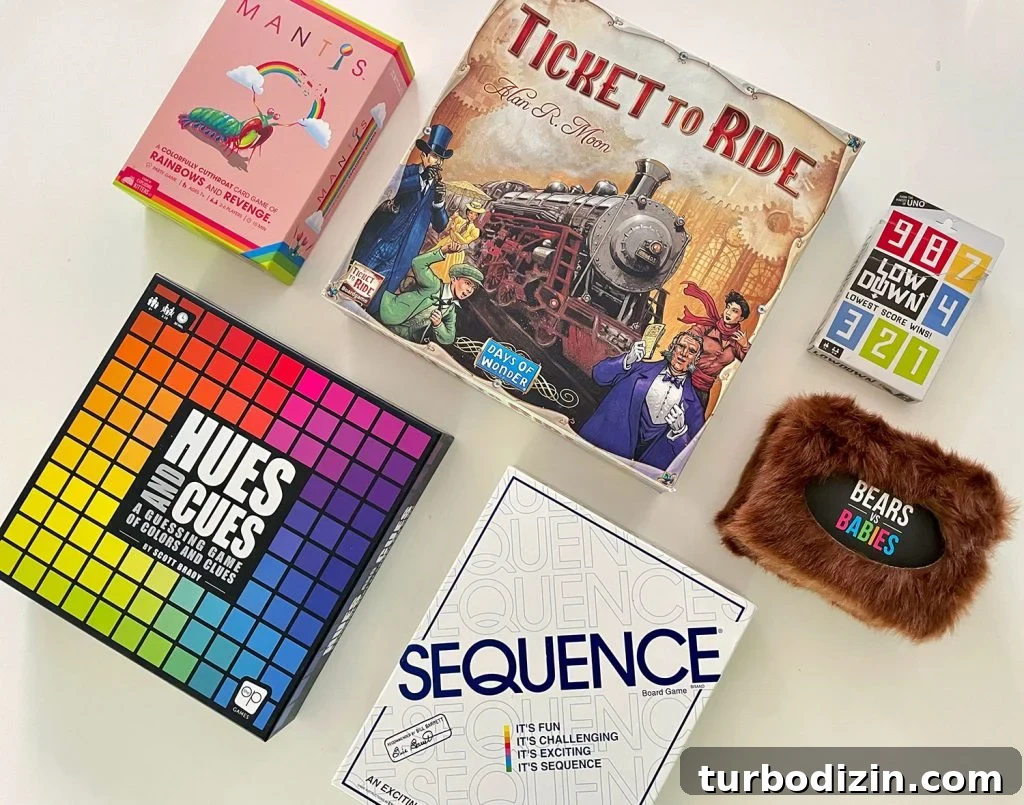 Top Family Board Games for Fun Nights With Kids 13 Best Chill Family Board Games Mantis Ticket To Ride Low Down Bears Vs Babies Hues And Cues Sequence