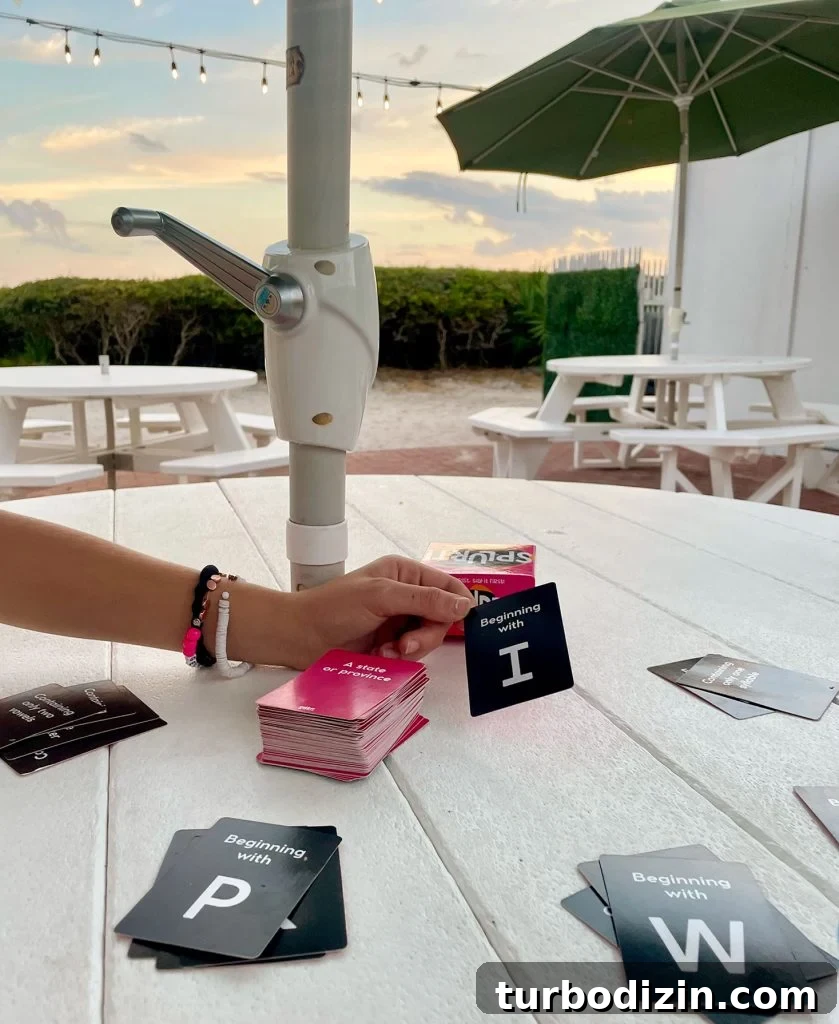 Top Family Board Games for Fun Nights With Kids 18 Splurt Card Game Being Played At Restaurant Table