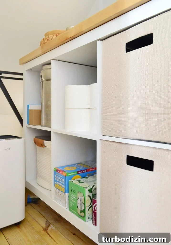 Episode 183: What’s Next, House Vibes, and Another Awkward Moment 3 Cubby Storage Shelf In Utility Closet With Butcher Block Counter