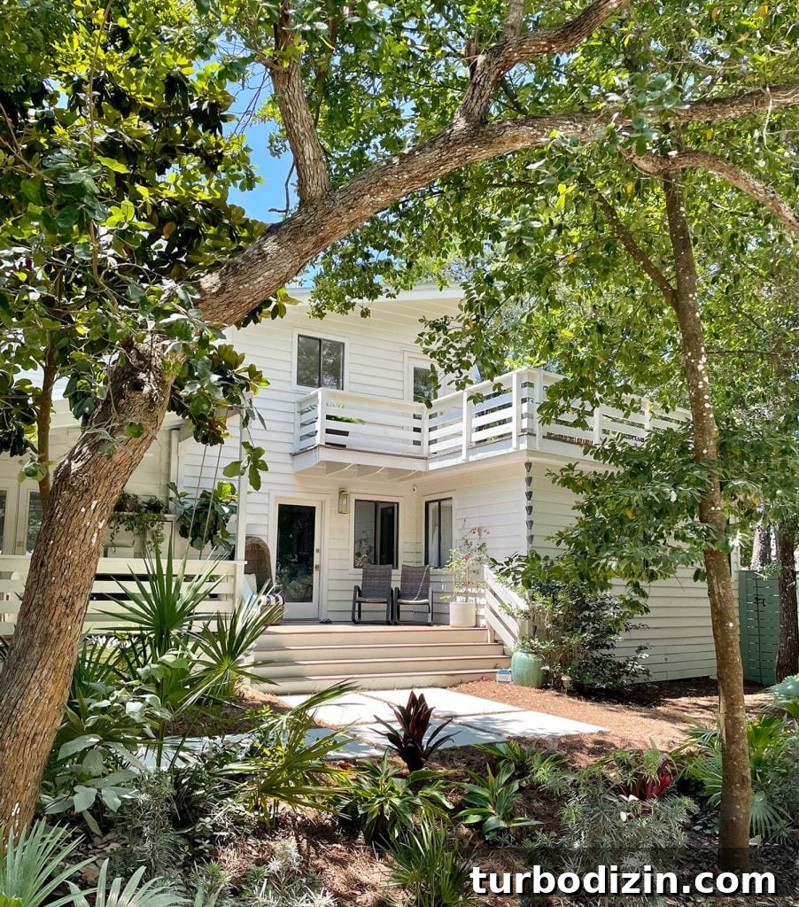 Episode 183: What’s Next, House Vibes, and Another Awkward Moment 9 Front Of White Modern House With Lots of Greenery Angle