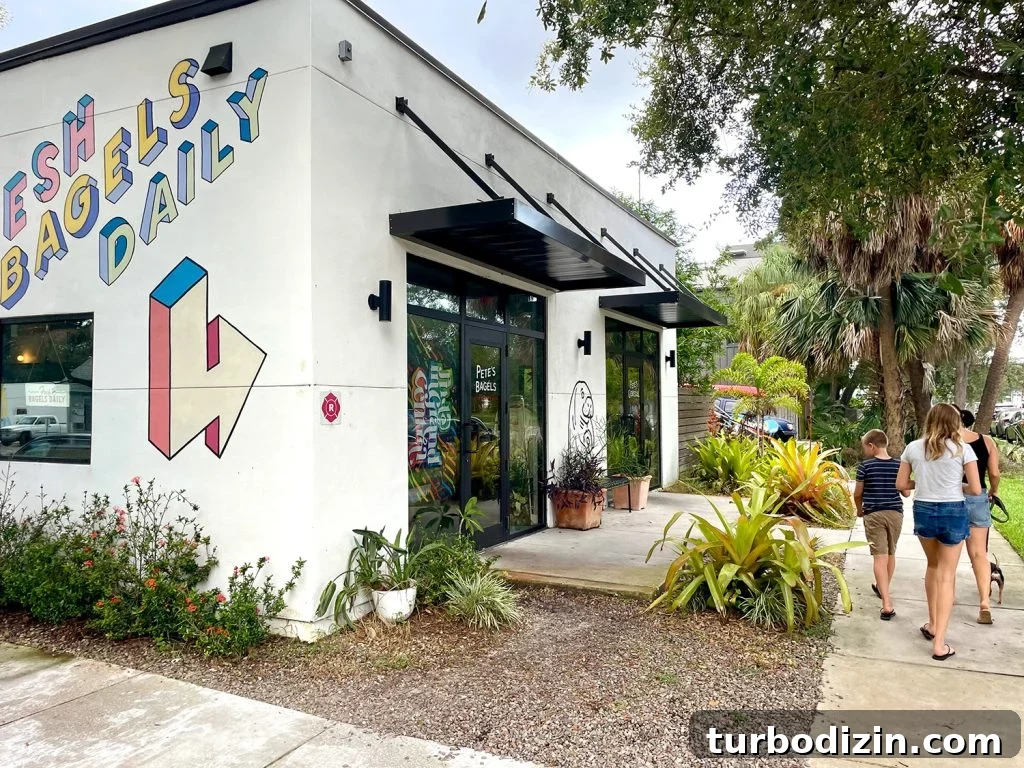 48 Hours in St. Petersburg, Florida: Family-Friendly Kid Activities 2 Petes Bagels Exterior in Saint Petersburg Florida