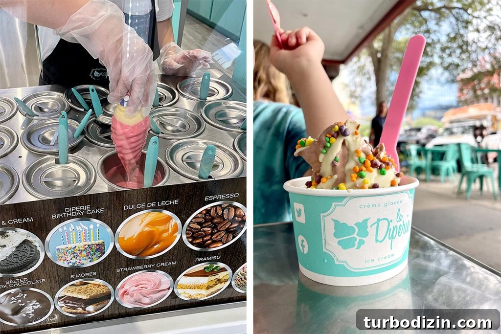 48 Hours in St. Petersburg, Florida: Family-Friendly Kid Activities 13 La Diperie Ice Cream Dessert Shop in Saint Petersburg Florida
