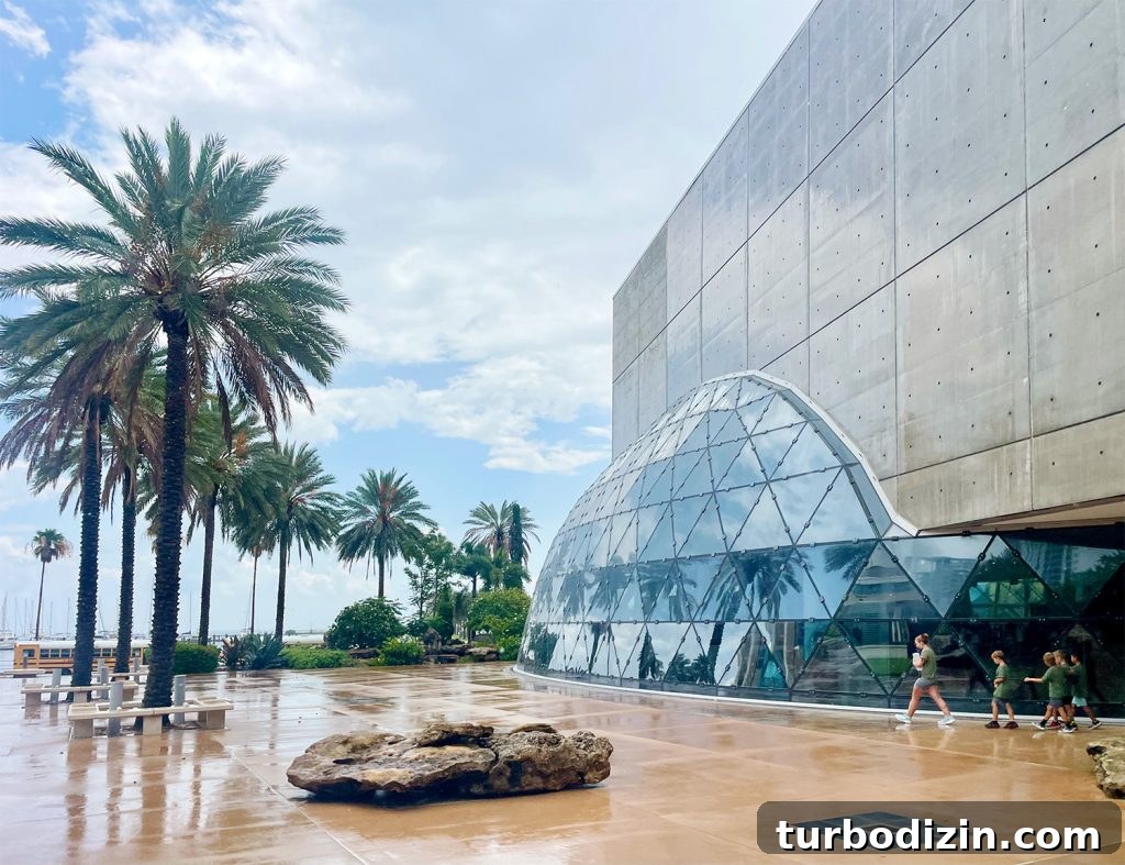 48 Hours in St. Petersburg, Florida: Family-Friendly Kid Activities 6 Exterior Of Salvador Dali Art Museum in Saint Petersburg Florida