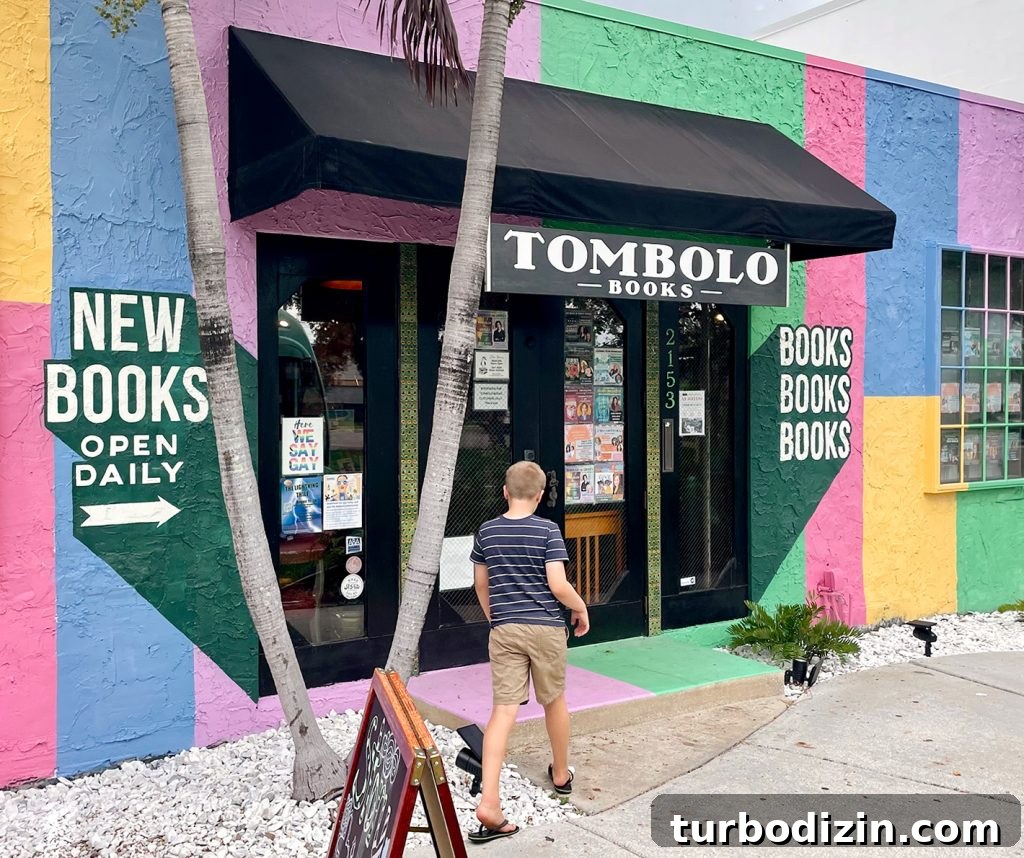 48 Hours in St. Petersburg, Florida: Family-Friendly Kid Activities 9 Tombolo Books Exterior in Saint Petersburg Florida