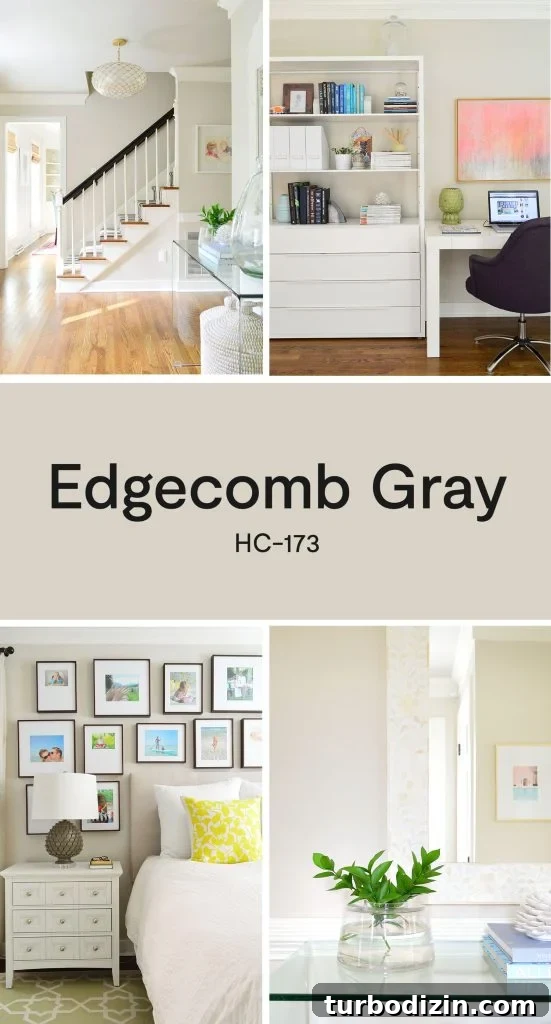 Benjamin Moore Edgecomb Gray: A Timeless Greige for Any Room 17 Collage Of Rooms With Benjamin Moore Edgecomb Gray Paint