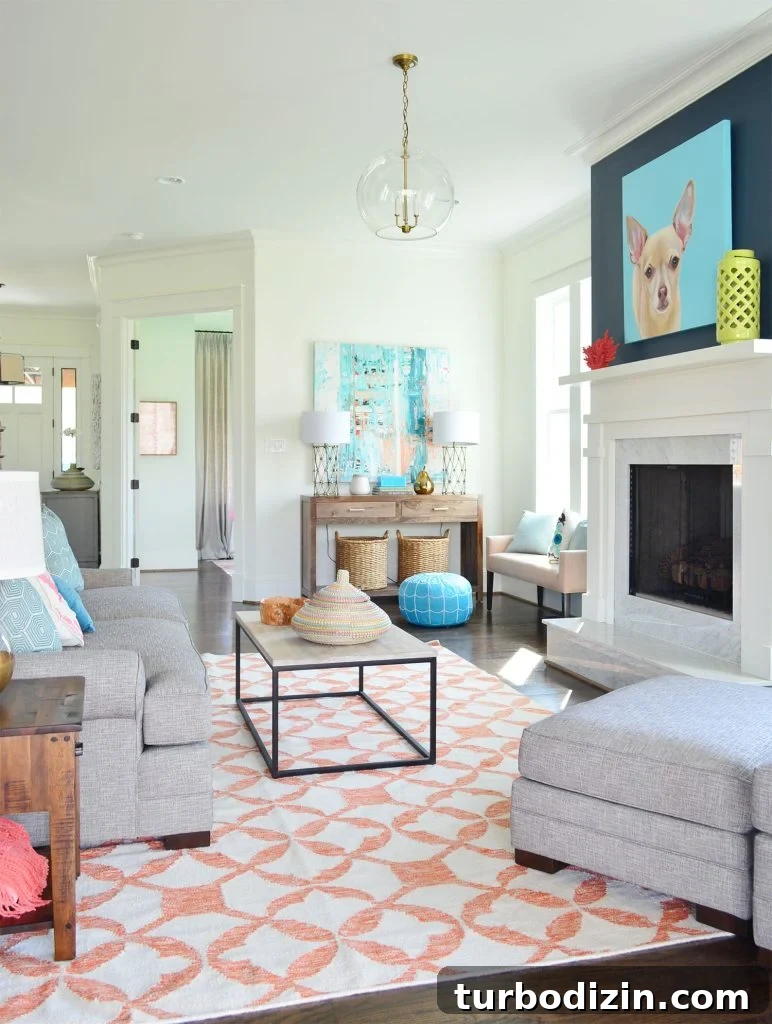 Benjamin Moore Simply White OC-117: In-Depth Color Review 15 Colorful Modern Living Room With Benjamin Moore Simply White Walls