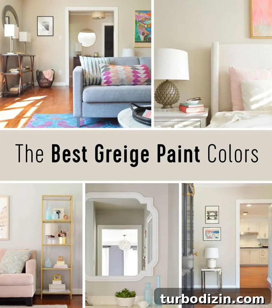 9 Expert-Recommended Greige Paint Colors You’ll Love 2 The Best Greige Paint Colors Title Graphic