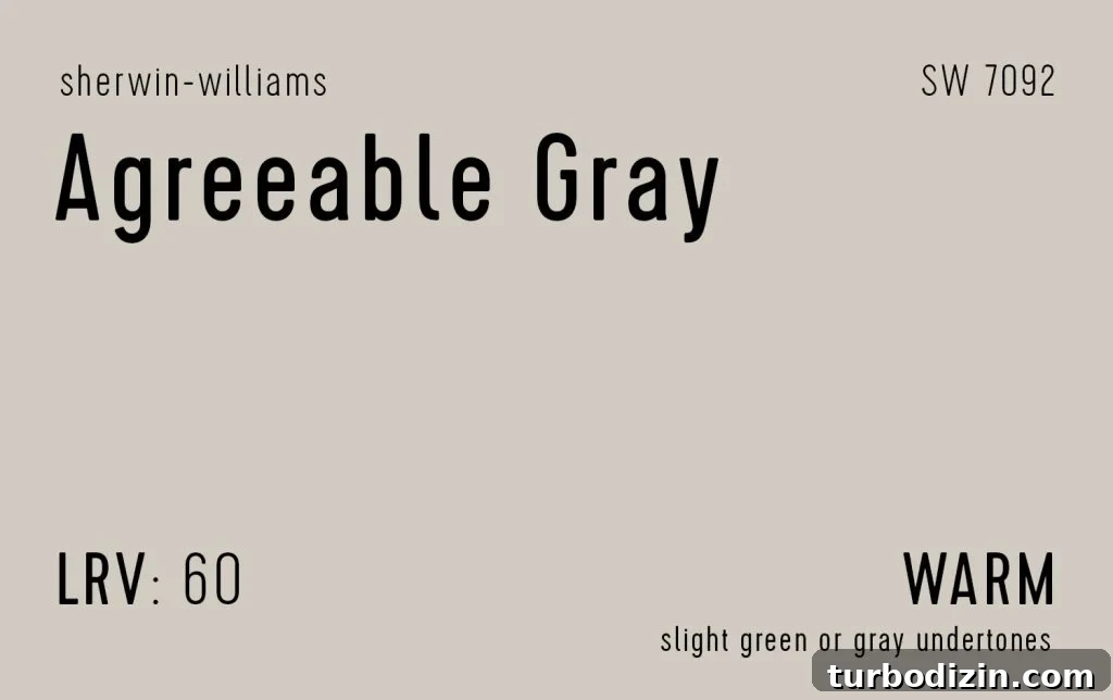 9 Expert-Recommended Greige Paint Colors You’ll Love 12 Sherwin Williams Agreeable Gray Information Swatch