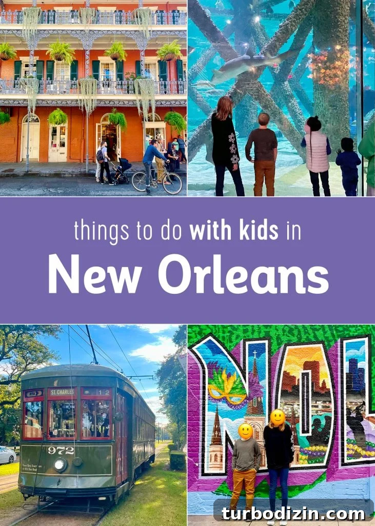 48 Hours in New Orleans with Kids: Family Weekend Guide 27 Things to Do In New Orleans With Kids Collage
