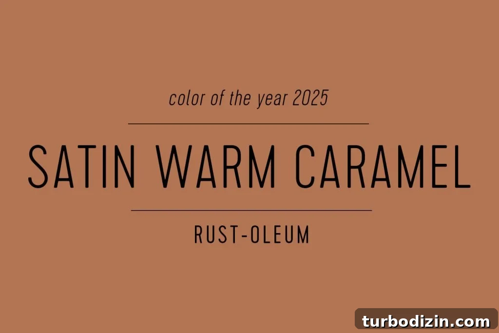 All 2025 Colors of the Year: Complete Guide in One Place 21 RustOleum Color of the Year 2025 Satin Warm Caramel Swatch