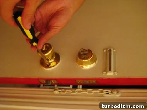 brassknob Old brass doorknob