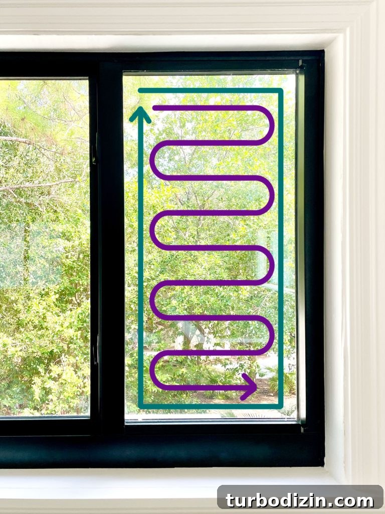 Homemade Window Cleaner Recipe for Streak-Free Glass 8 Window With S Pattern Guide For Cleaning Windows
