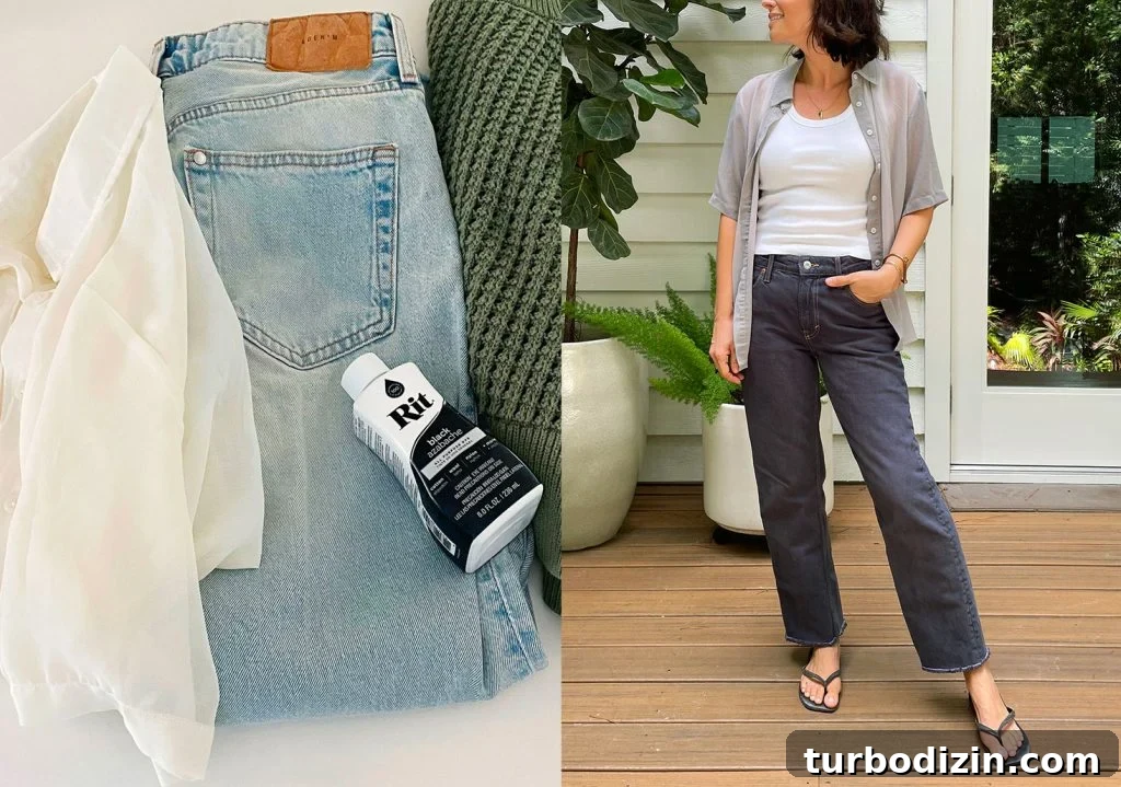 How to Dye Clothes at Home: Step-by-Step Guide for Vibrant Results 4 How To Dye Clothes Black Side By Side Before And After