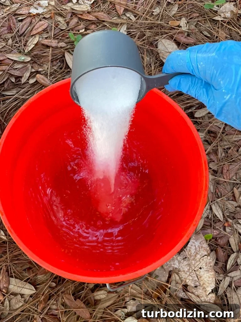 How to Dye Clothes at Home: Step-by-Step Guide for Vibrant Results 9 Pour Salt into Hot Water For Fabric Dye Solution
