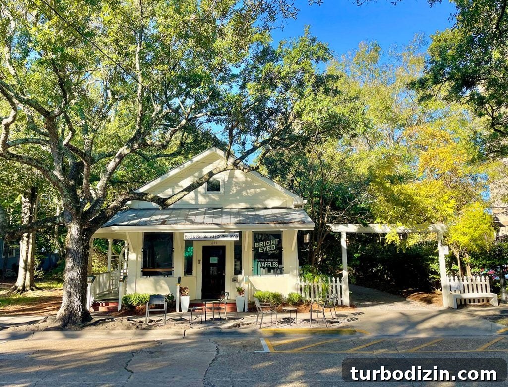Weekend Escape to Ocean Springs: Coastal Things to Do and See 11 Exterior of Bright Eyed Coffee In Ocean Springs Mississippi