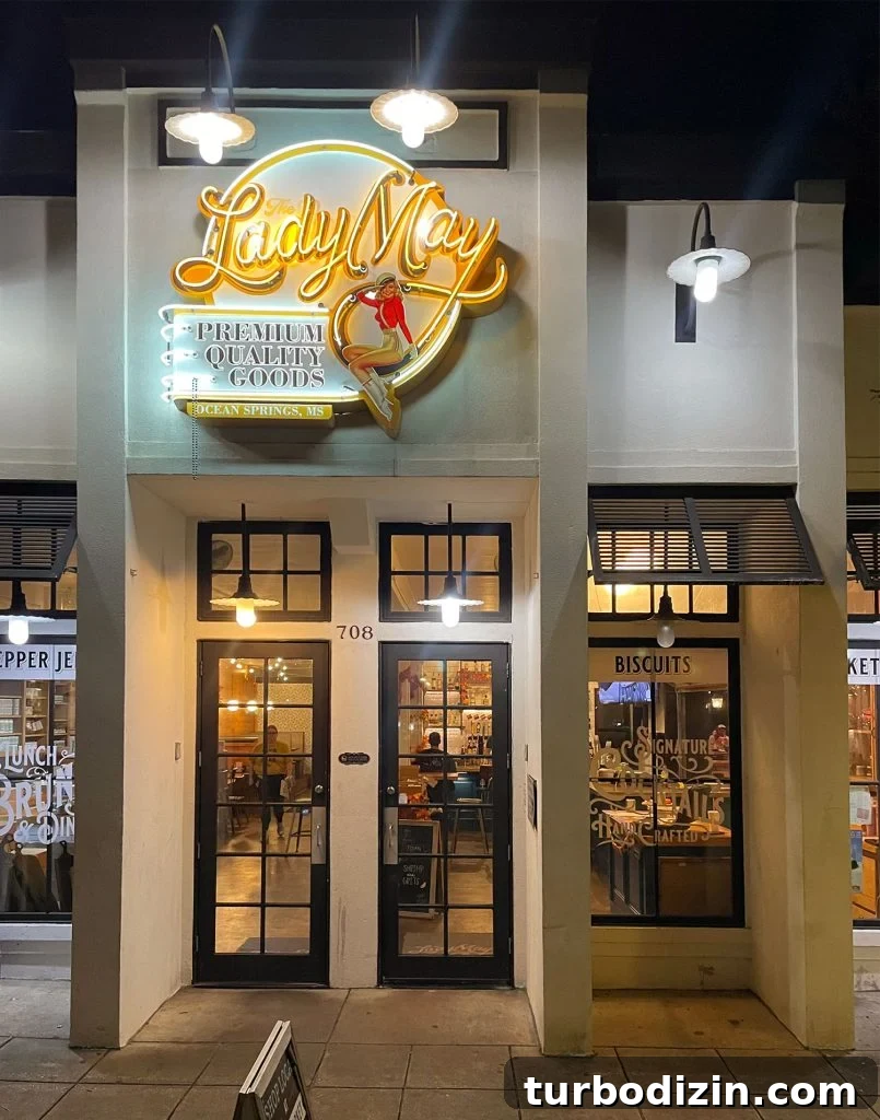 Weekend Escape to Ocean Springs: Coastal Things to Do and See 15 Exterior of Lady May Restaurant In Ocean Springs Mississippi