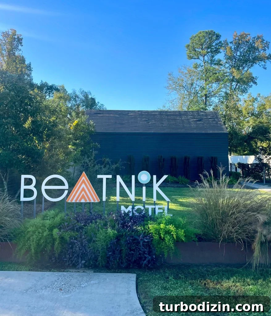 Weekend Escape to Ocean Springs: Coastal Things to Do and See 5 Sign for the Beatnik Motel In Ocean Springs Mississippi