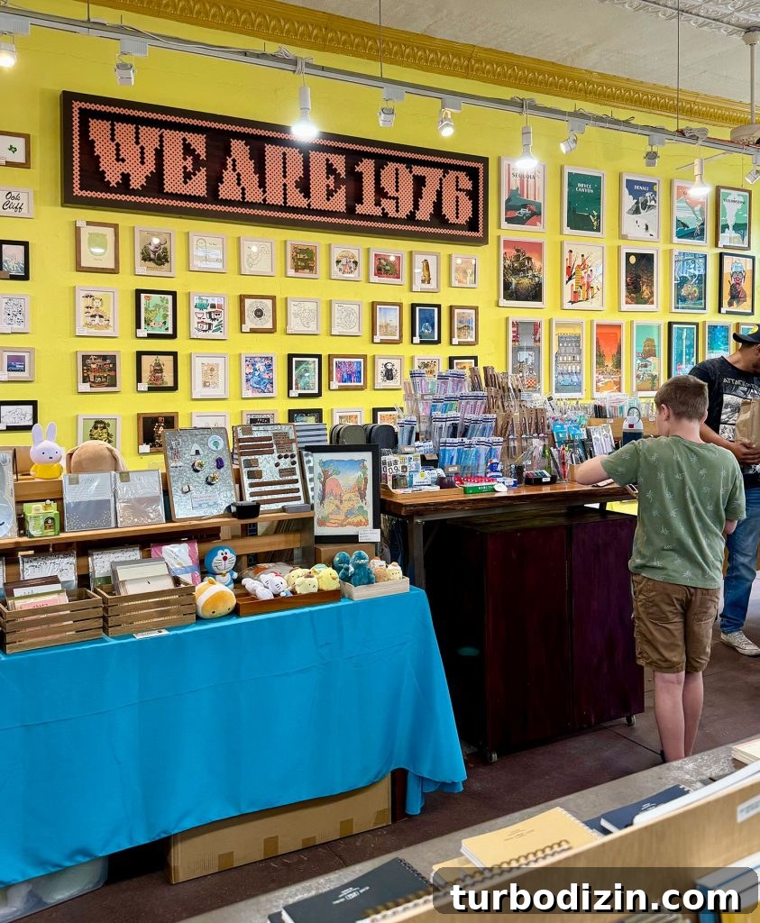 5 Family Favorites From Our Dallas, Texas Vacation 9 We are 1976 Art Store in Bishop Arts District Dallas Texas
