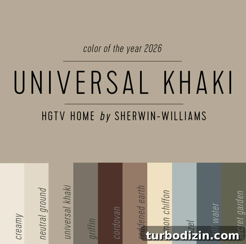 Every 2026 Color of the Year: A Complete Guide to 2026 Hues 13 Sherwin Williams 2026 Color Collection of the Year Universal Khaki