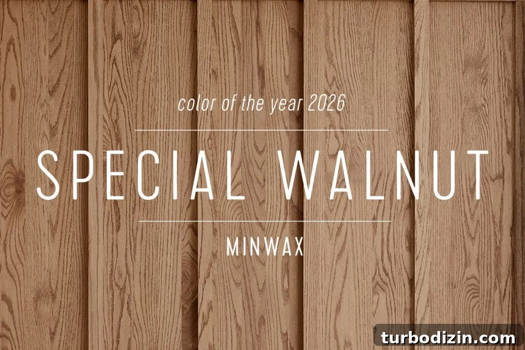 Every 2026 Color of the Year: A Complete Guide to 2026 Hues 26 Minwax Color of the Year 2026 Special Walnut Swatch