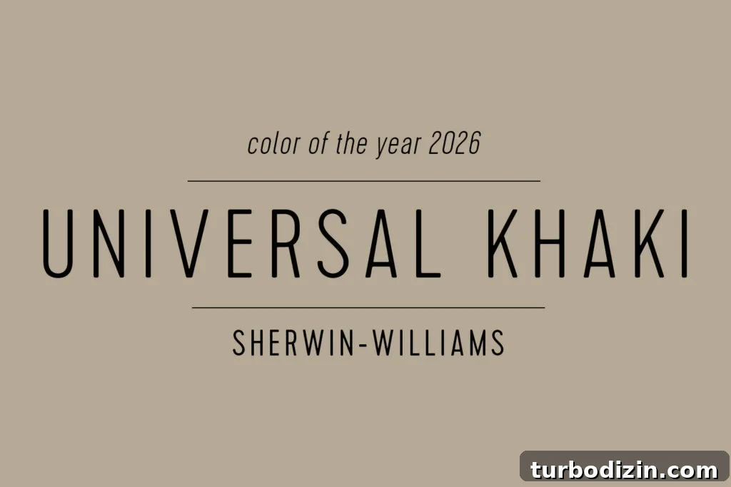 Every 2026 Color of the Year: A Complete Guide to 2026 Hues 9 Sherwin Williams 2026 Color of the Year Universal Khaki