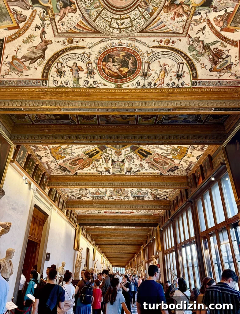 Girls' Weekend in Italy: Top Tips and Itinerary for a Memorable Trip 10 Florence Italy Ceiling Of Uffizi Gallery
