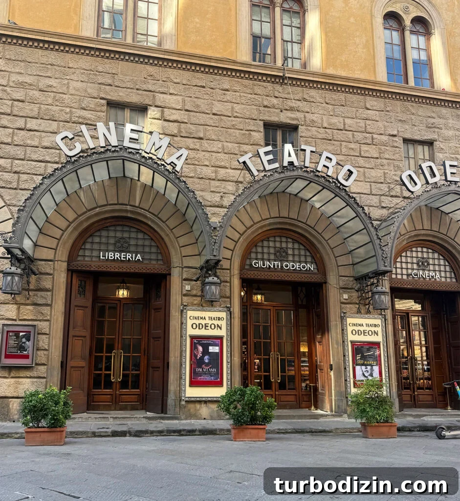 Girls' Weekend in Italy: Top Tips and Itinerary for a Memorable Trip 9 Exterior of Cinema Giunti Odeon in Florence Italy