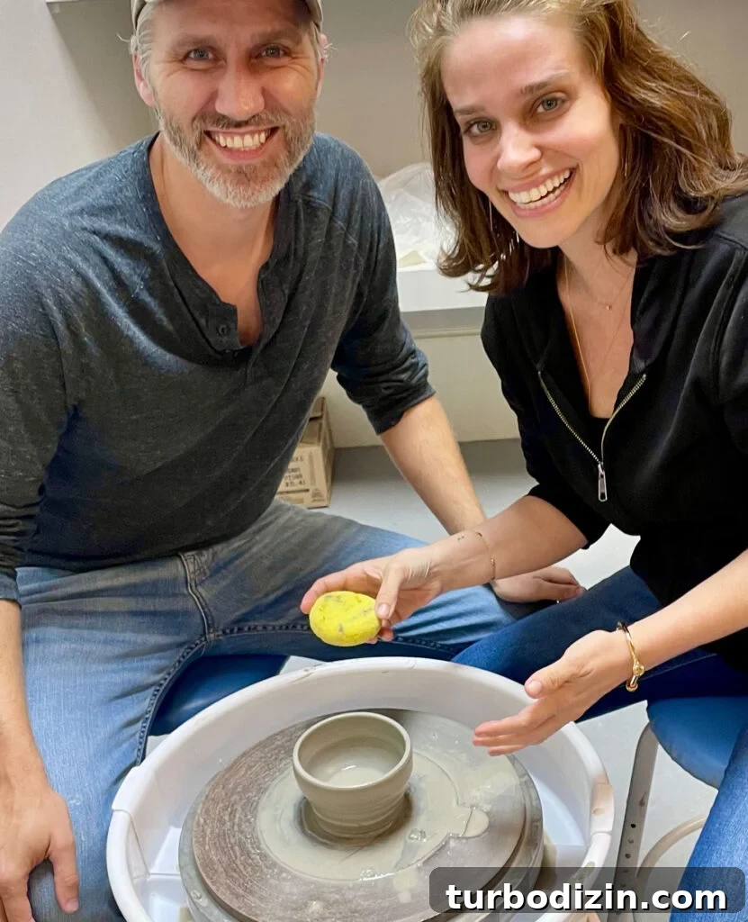 30 Meaningful Non-Material Gift Ideas for Loved Ones 4 John and Sherry At Pottery Wheel Together