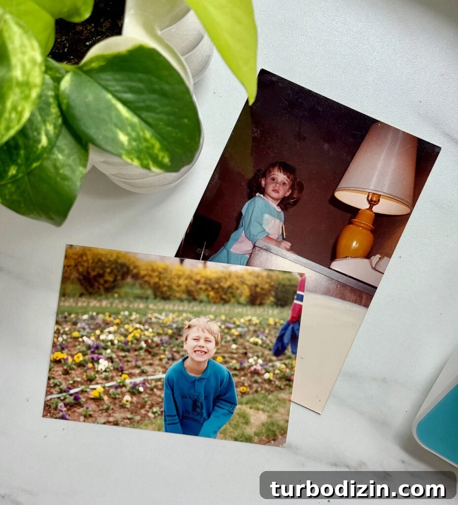 How to Digitize Old Photos: A Complete Guide for Preserving Memories 4 Old Photos Of John And Sherry On Table