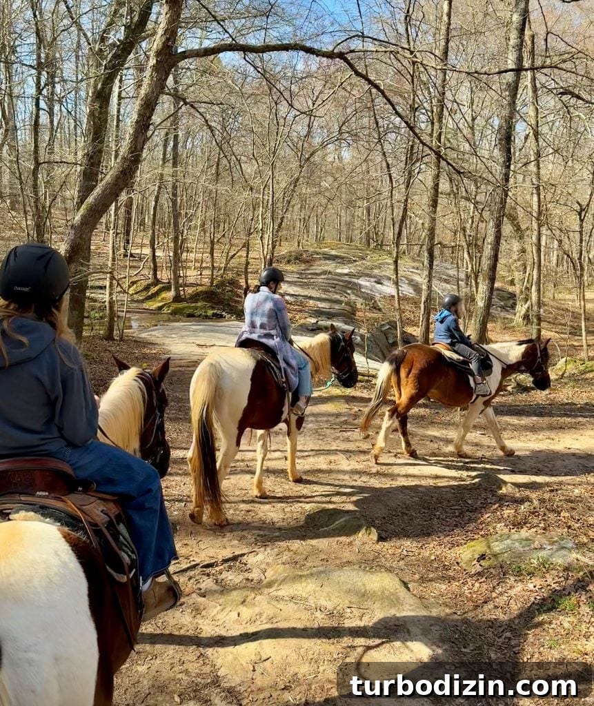Top Spring Break Destinations for Family Vacations 7 Riding Horses Through Woods of Serenbe Georgia