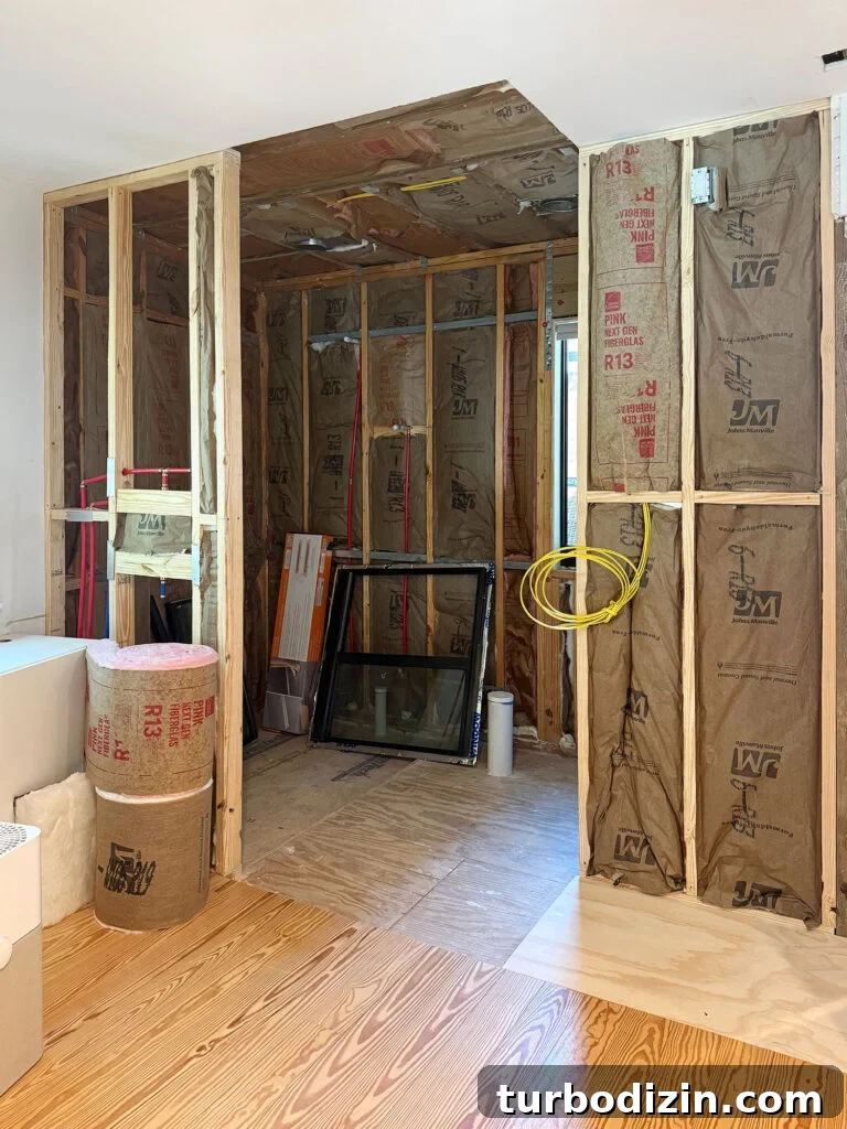 Mid-Renovation Update and Video Tour of Our Home 8 View Of Future Primary Bathroom From Bedroom