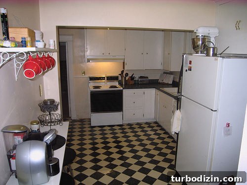 Rachel kitchen before and after view 1