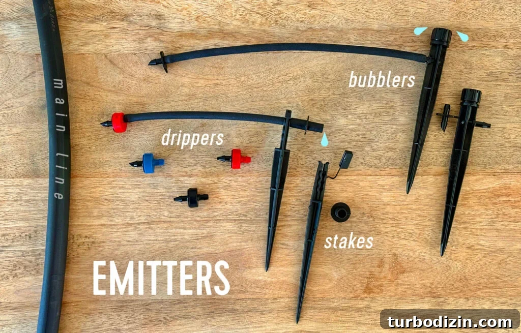 Step-by-Step Guide to Installing a Drip Irrigation System 9 Emitters For Drip Irrigation System Drippers and Bubblers