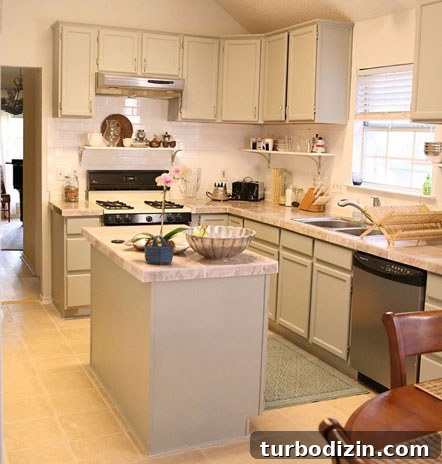 Budget-Friendly Kitchen Makeover Using Paint Techniques 3 kitchen1-682x1024