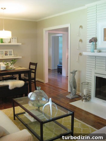open-living-room-dining-room-bathroom-striped-wall