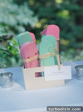 Unique Wedding Details to Make Your Day Unforgettable 2 flipflopbasket