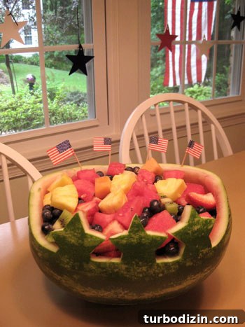 4th of July Watermelon Carving Ideas and Step-by-Step Guide 2 watermelon-centerpiece