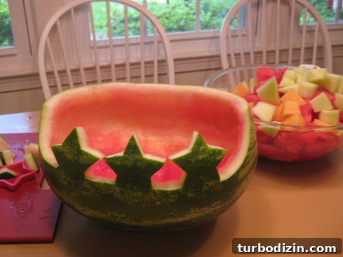4th of July Watermelon Carving Ideas and Step-by-Step Guide 6 watermelon-stars-fruit-basket
