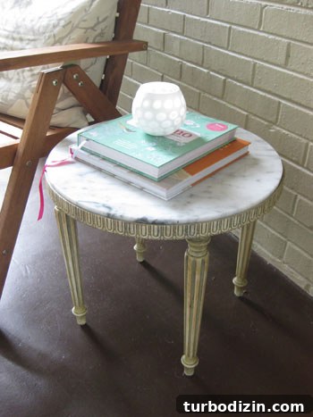 How to Refurbish a Thrifted Marble Table for Lasting Style 5 marble-table-thrift-store-find-antique