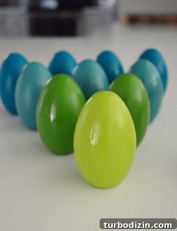 Egg bowling pins arranged