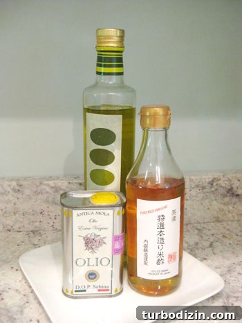 How to Arrange Olive Oil Bottles on a Platter for Entertaining 3 olive-oil-coutertop-storage