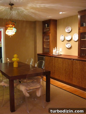 Modern Eco-Friendly Home for Sale in Richmond, VA 7 Sustainable built-ins with wine chiller