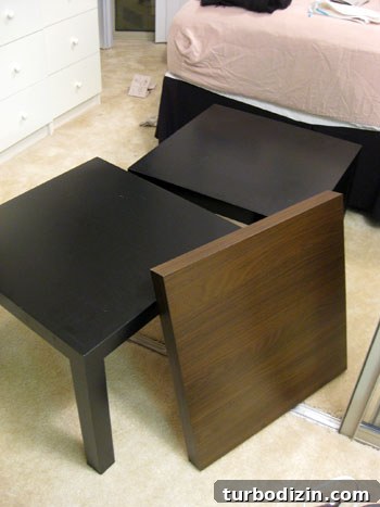 Make a Stylish Headboard From 3 IKEA LACK Tables 5 img 15996 4
