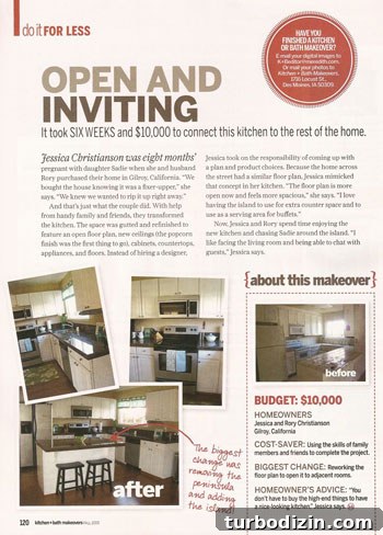 Reader App Redesigned with a Glossy New Look 2 Jessica's kitchen before and after transformation