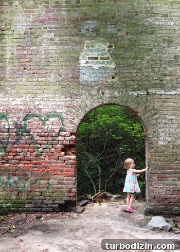 Clara exploring on Belle Isle