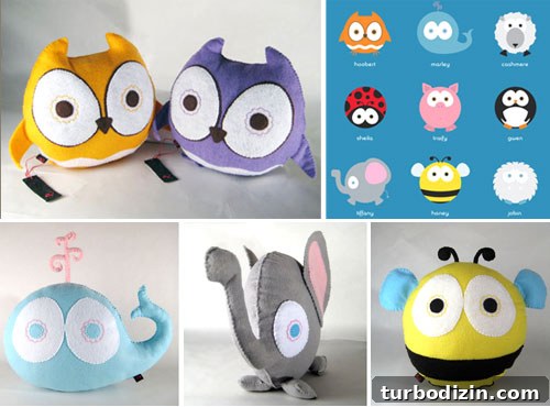 Zoonies stuffed animals