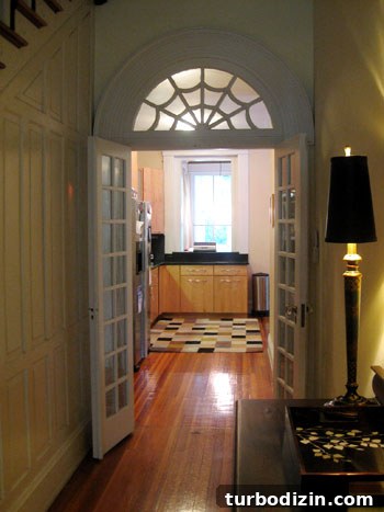Hallway leading to kitchen