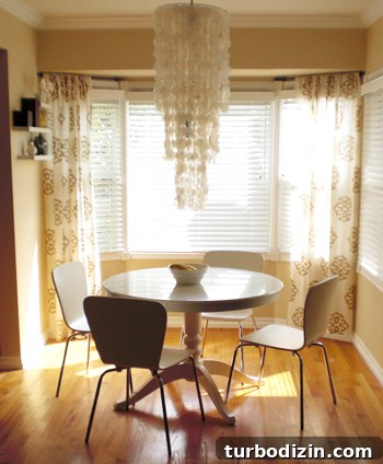 Kitchen Nook Makeover with a Capiz Chandelier Reveal 5 After photo 1