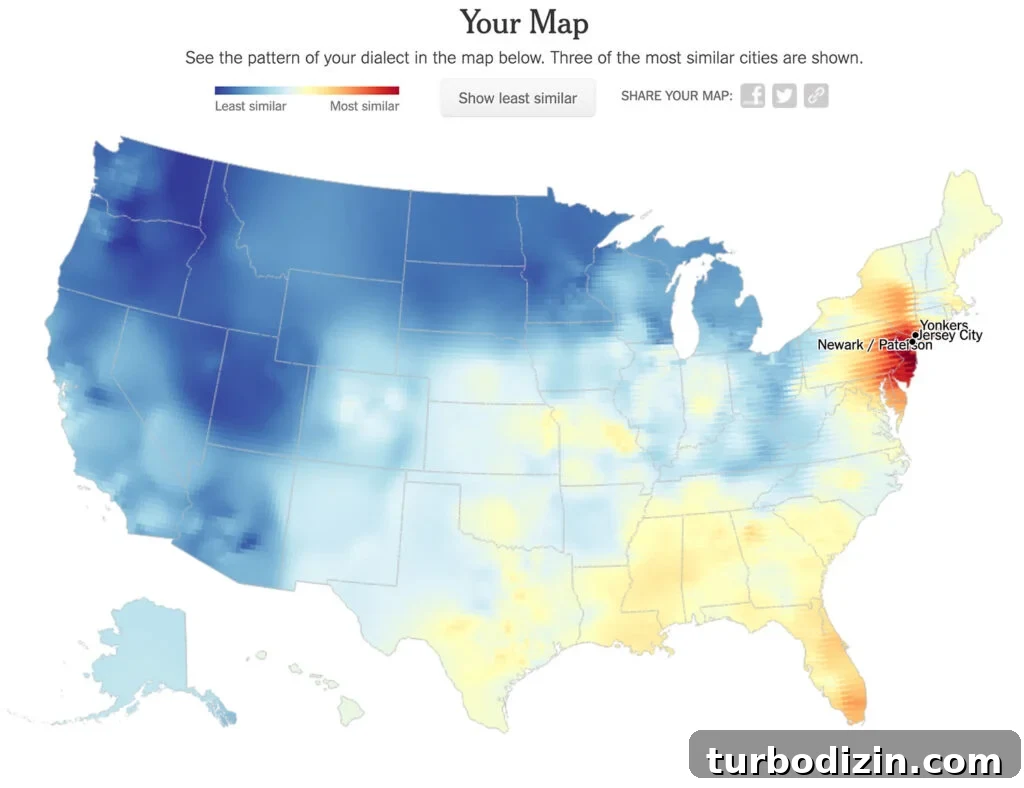 Top Accent Tests to Identify Your Speech Region 6 Sherrys Map Results From NYT Dialect Quiz